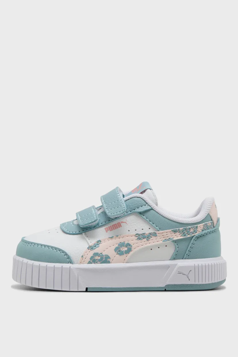 Детские голубые сникерсы Carina Mia Floral Sneakers Toddlers 3