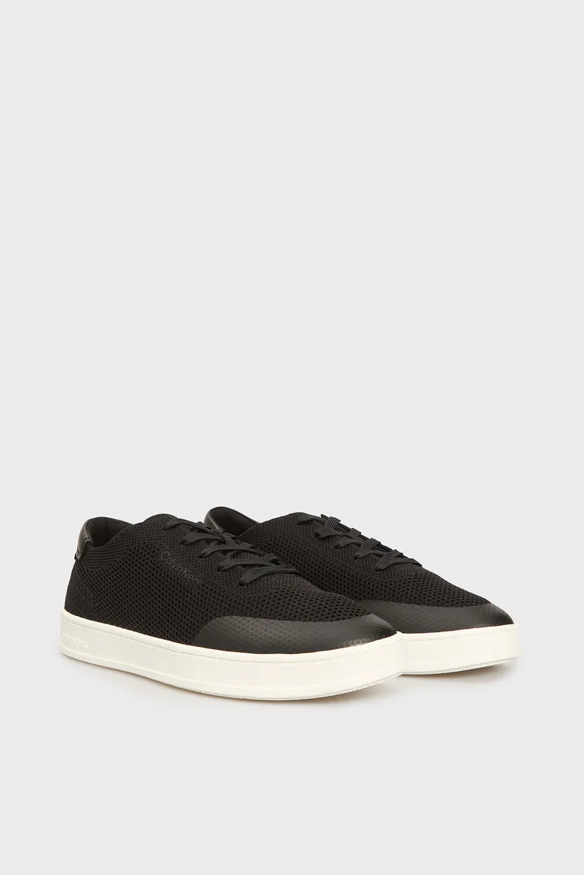 Чоловічі чорні снікерси LOW TOP LACE UP KNIT 3