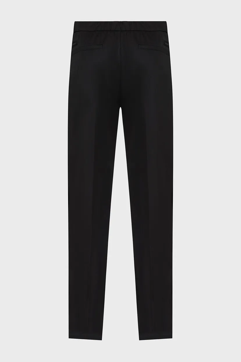 Мужские черные брюки COTTON STRETCH PLEATED JOGGER 6