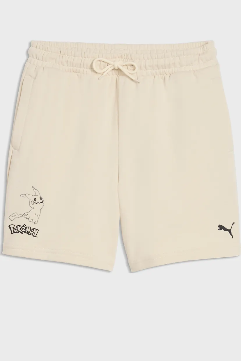 Детские бежевые шорты PUMA x POKÉMON Relaxed Shorts Youth 4