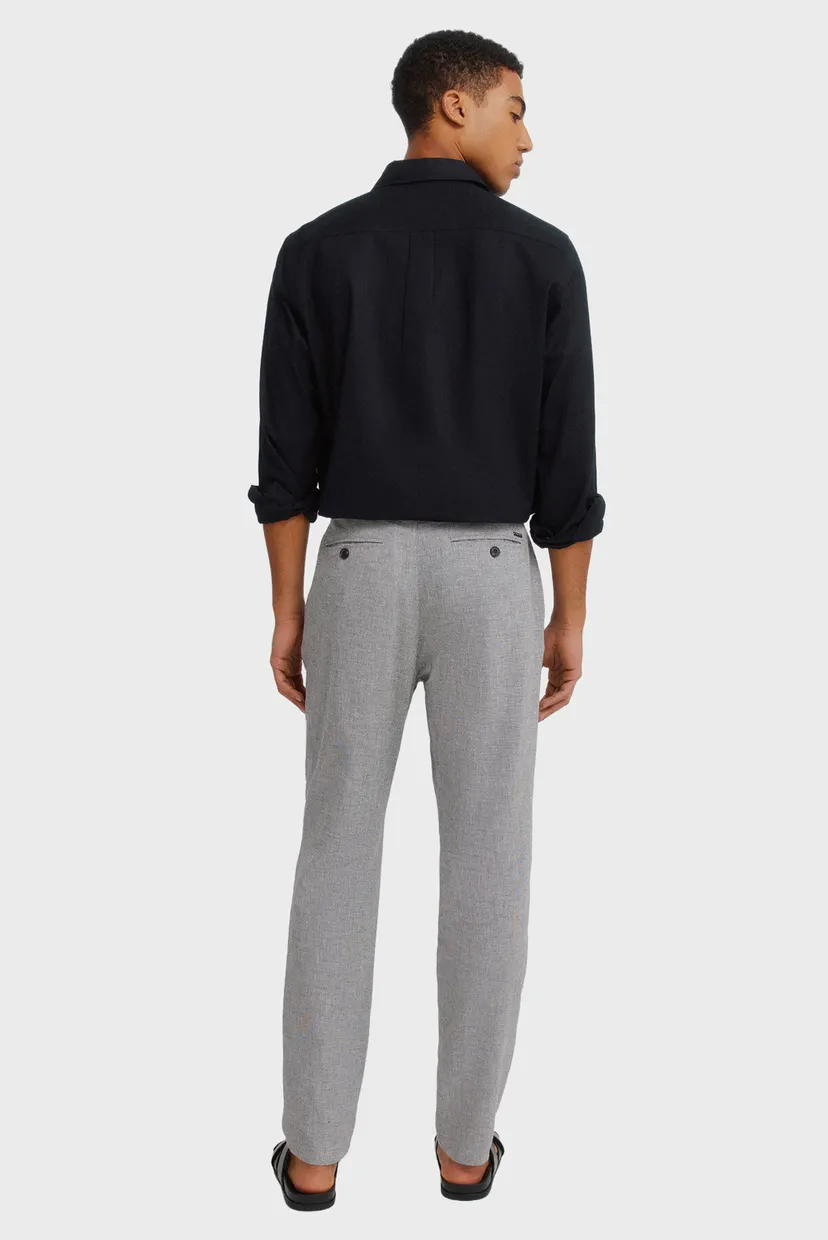 Мужские серые брюки comfort slim fit 3