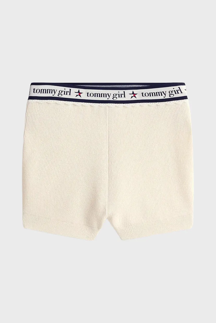 Жіночі білі вовняні шорти TOMMY GIRL KNITTED 6