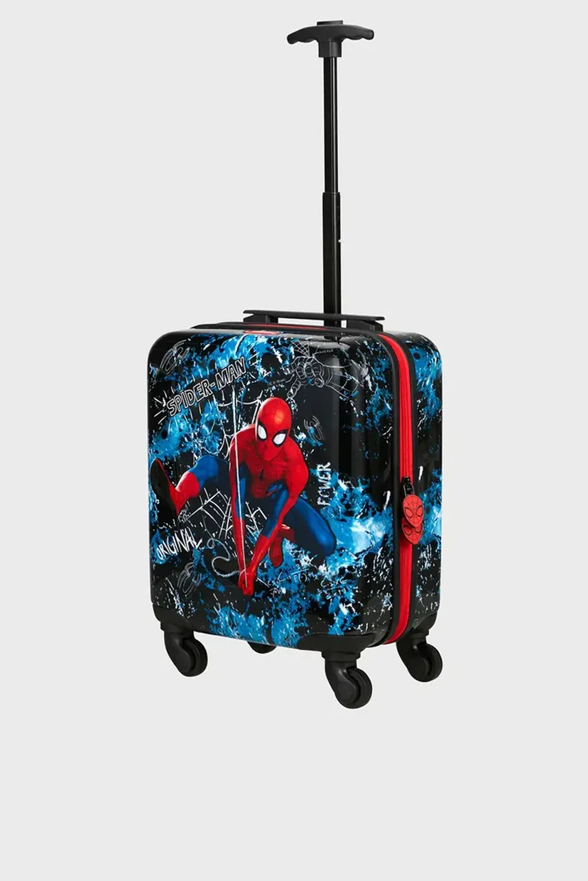 Дитяча чорна валіза з візерунком 45 см SPIDERMAN MYSTERY 6
