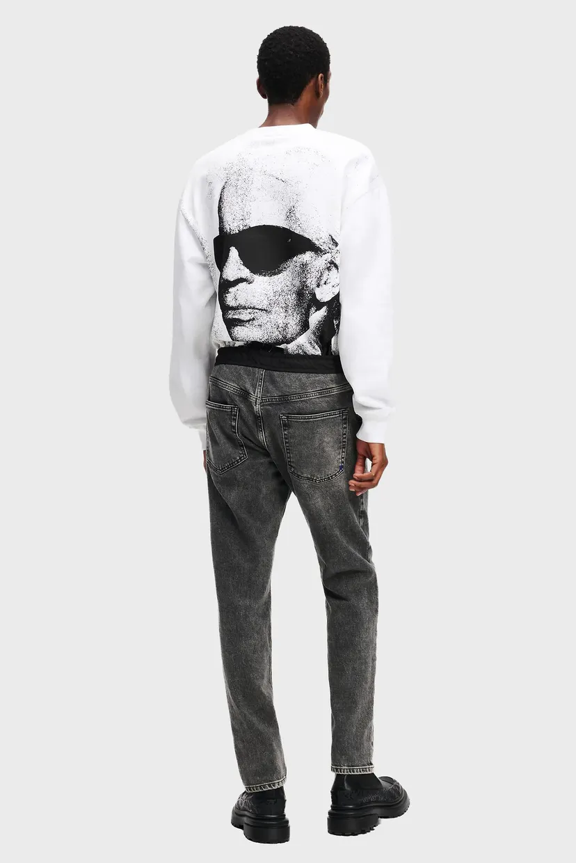 Мужские черные джинсы KLJ TAPERED DENIM 3