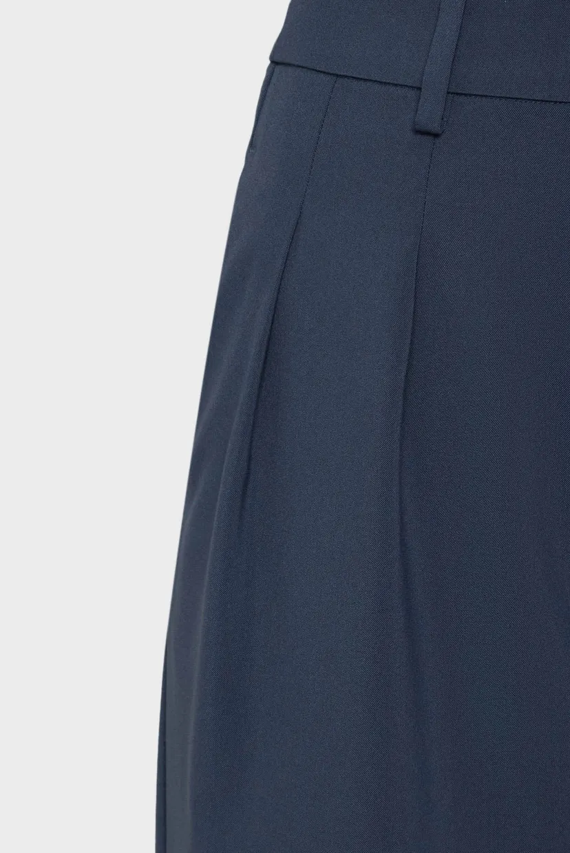 Жіночі темно-сині брюки TAILORED WIDE LEG PANT 5