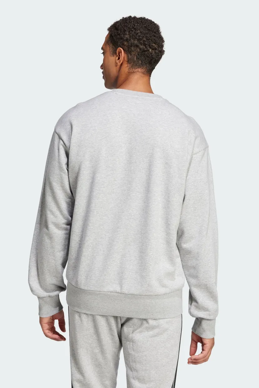 Мужское серый свитшот Essentials Big Logo French Terry adidas