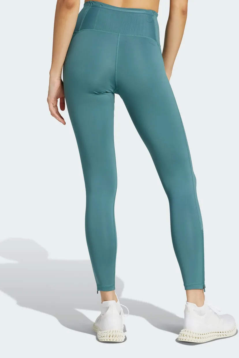 Женские бирюзовые тайтсы Adizero Essentials Full-Length 3