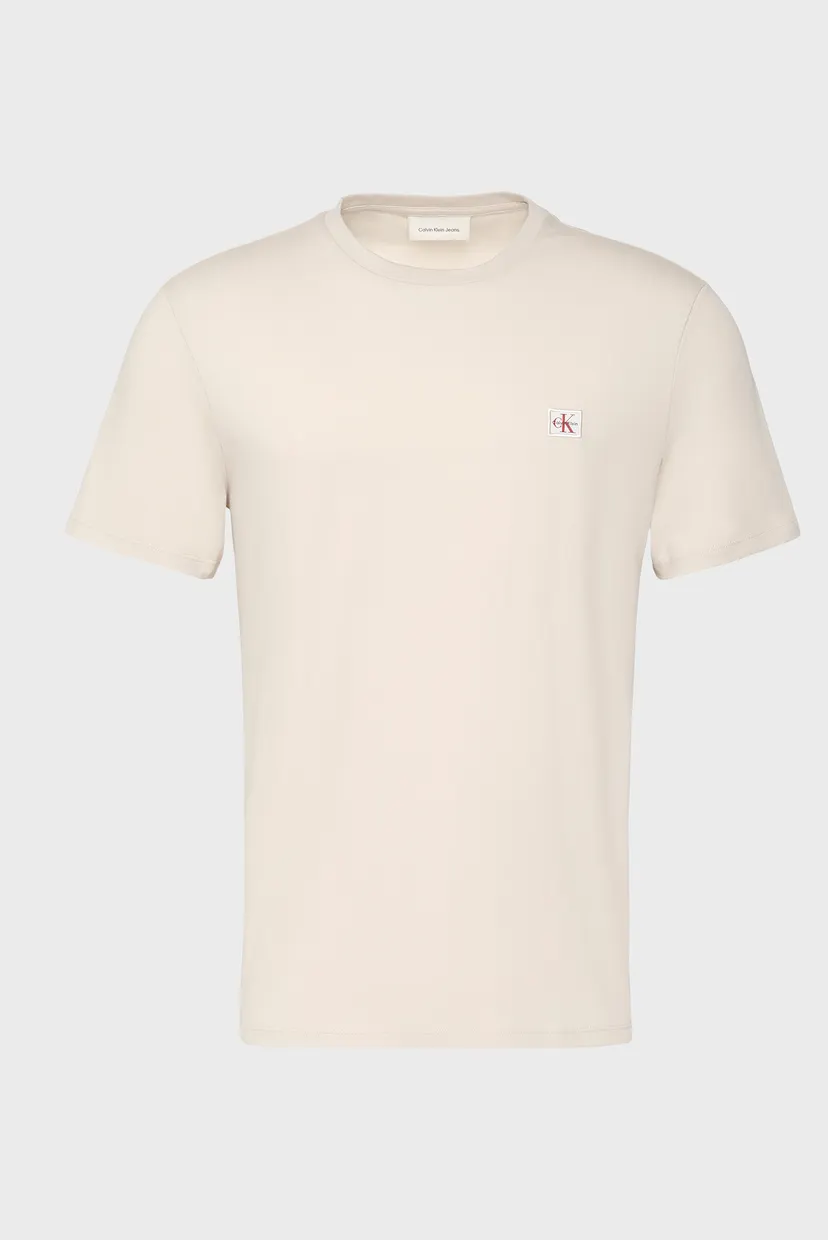 Мужская белая футболка WOVEN LABEL CLASSIC 5