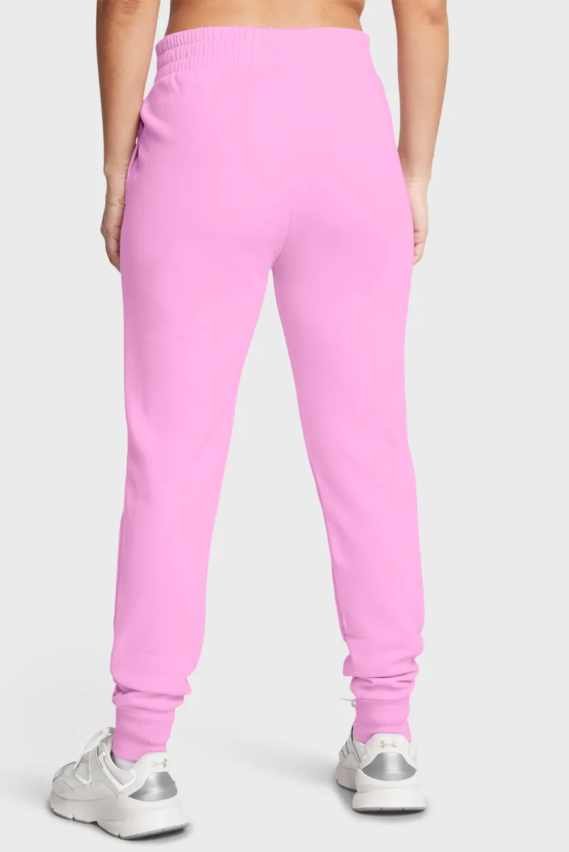 Женские розовые спортивные брюки UA Rival Fleece Jogger 3