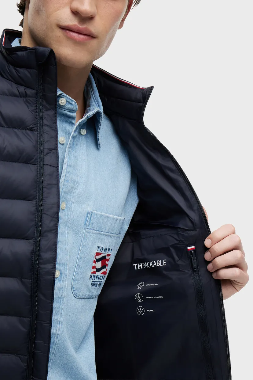 Мужская темно-синяя куртка CORE PACKABLE RECYCLED 4