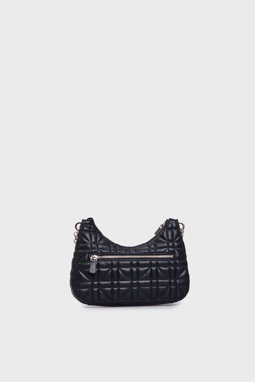Женская черная сумка ASSIA TOP ZIP SHOULDER BAG 4