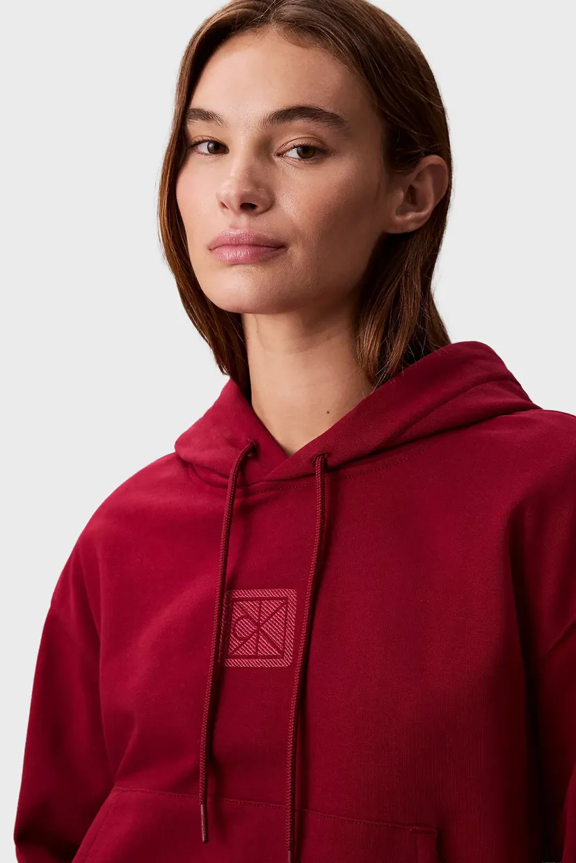 Жіноче бордове худі PREMIUM TERRY 4