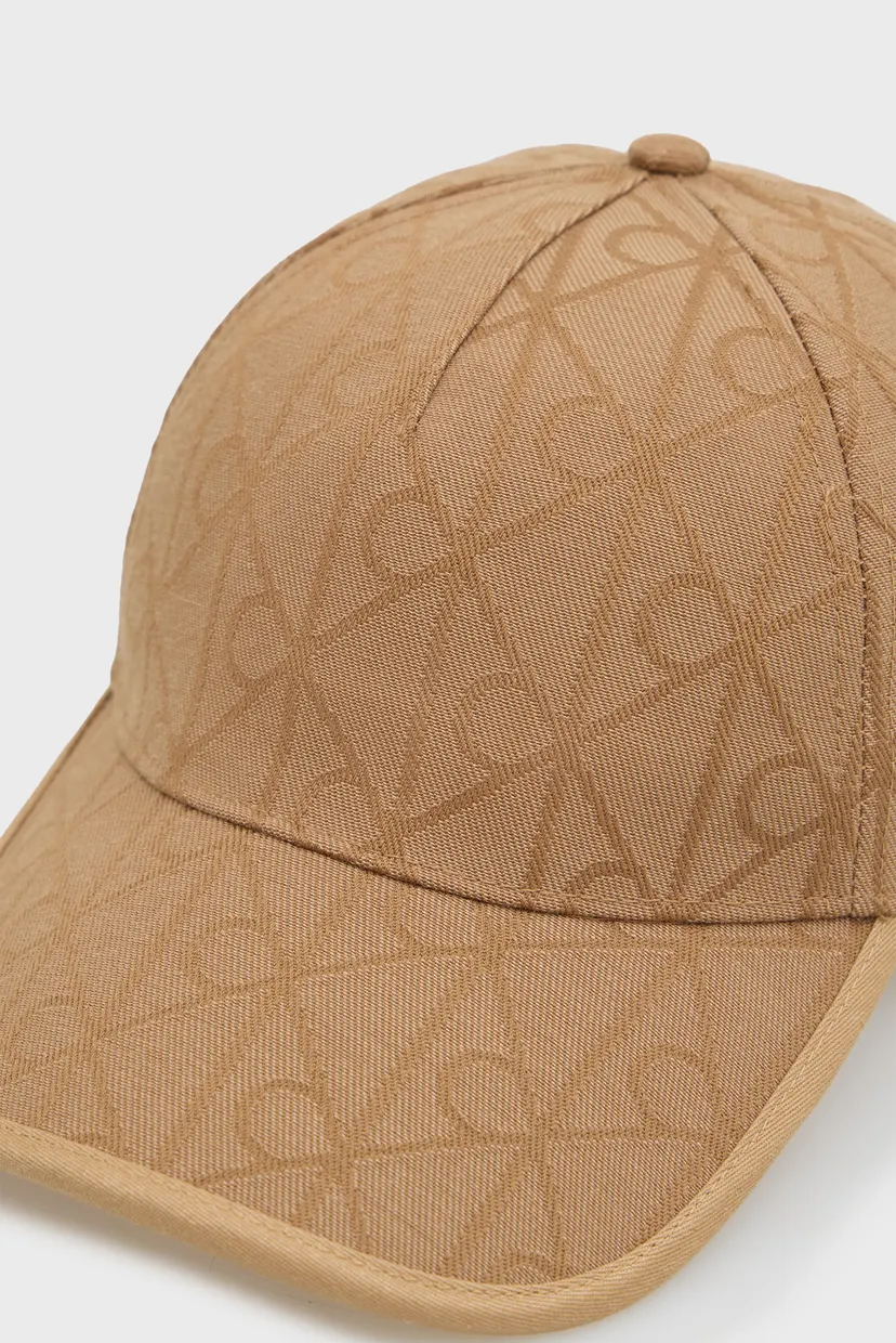 Жіноча бежева кепка з візерунком LOGO AOP JACQUARD 3