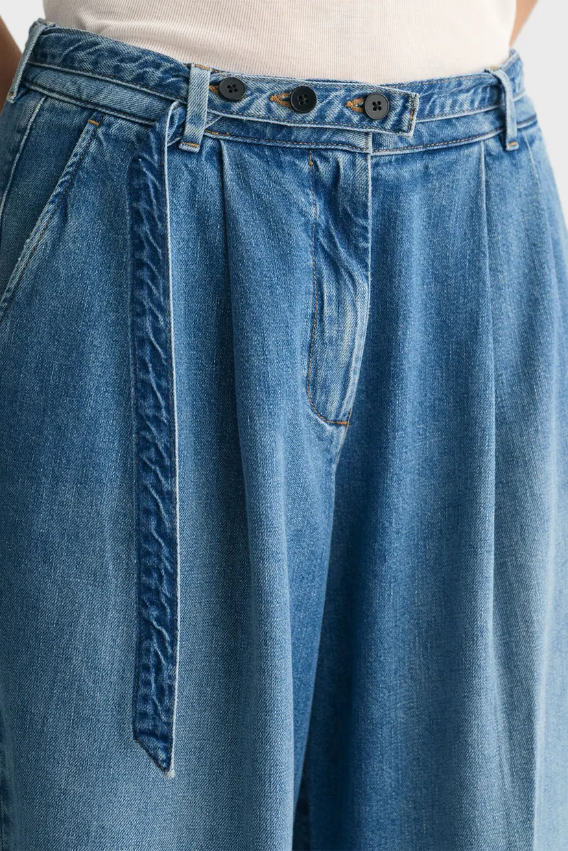 Жіночі сині джинси LOW LOOSE BELTED 5