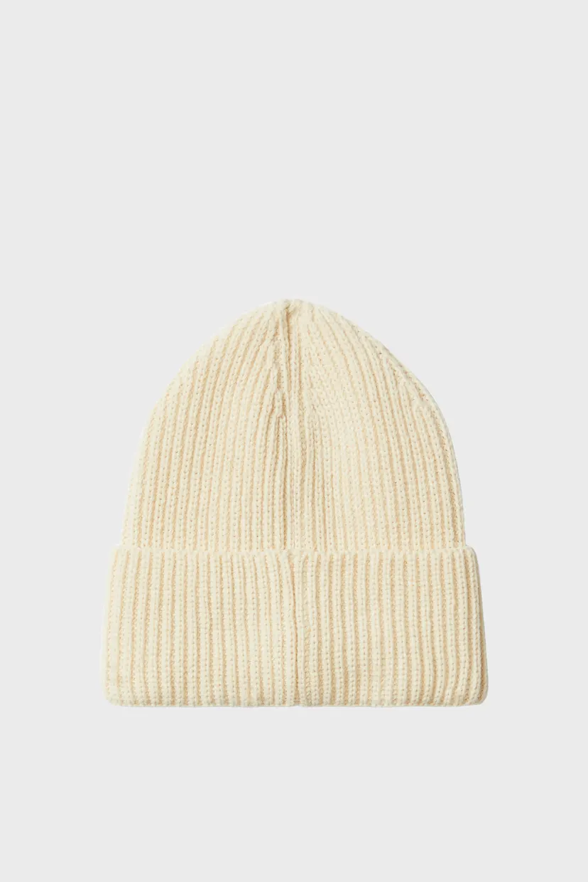 Детская белая шапка MONOGRAM RIB BEANIE 3