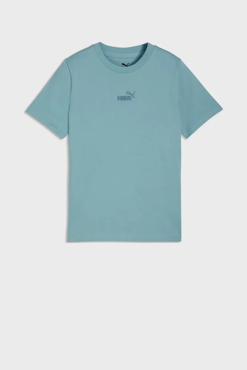 Детская голубая футболка Essentials No.1 Logo Tee Youth 4