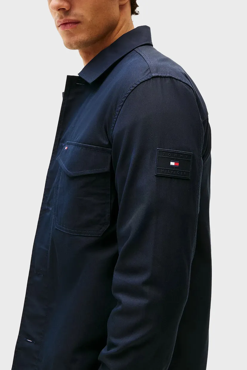 Мужская темно-синяя куртка SHIRT JACKET 4