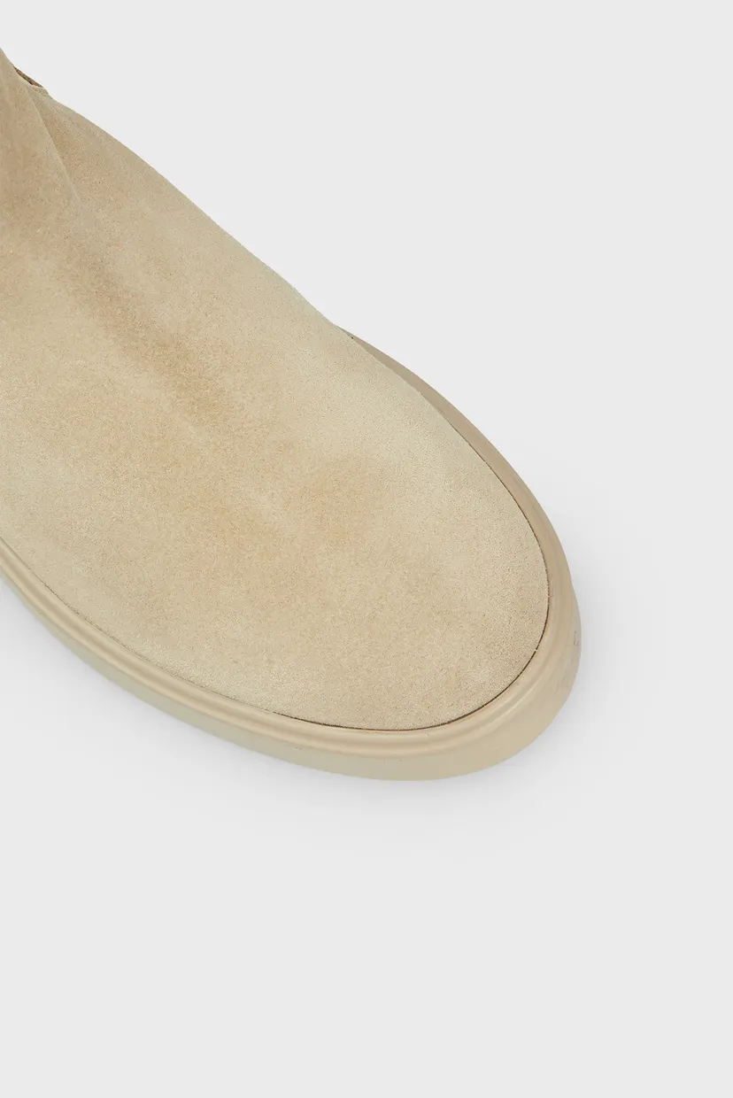 Женские бежевые замшевые челси MINIMAL SUEDE CHELSEA FLAG 4