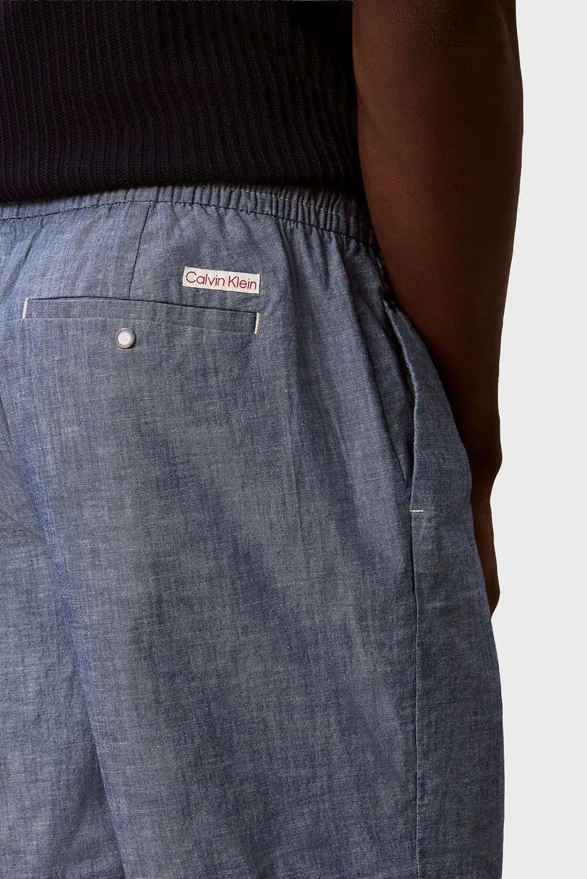 Чоловічі сині шорти CHAMBRAY 5