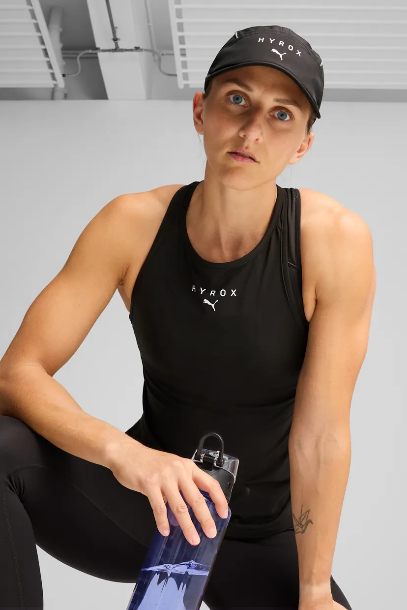 Чорна кепка PUMA x HYROX Short Visor 5-Panel Cap 3