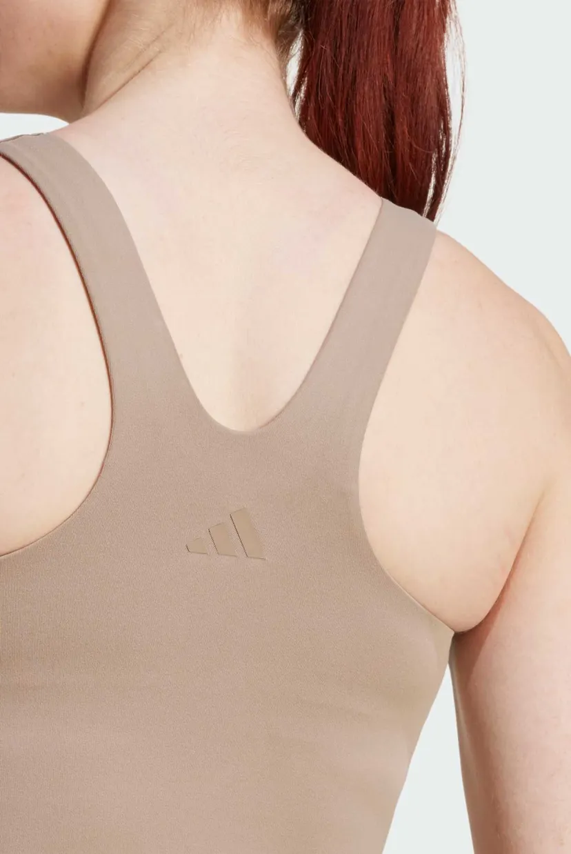 Жіночий бежевий топ  adidas All Me Medium Support 5