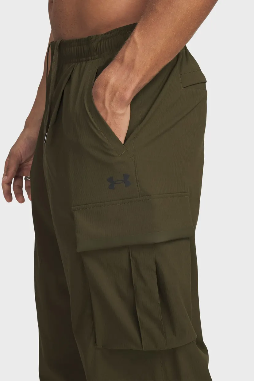 Чоловічі оливкові спортивні штани UA UNSTPBLE TXTR WOVEN CARGO 4
