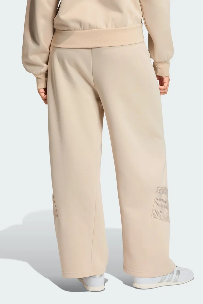 Женские бежевые спортивные брюки FUTURE ICONS THREE STRIPES OPEN HEM 3
