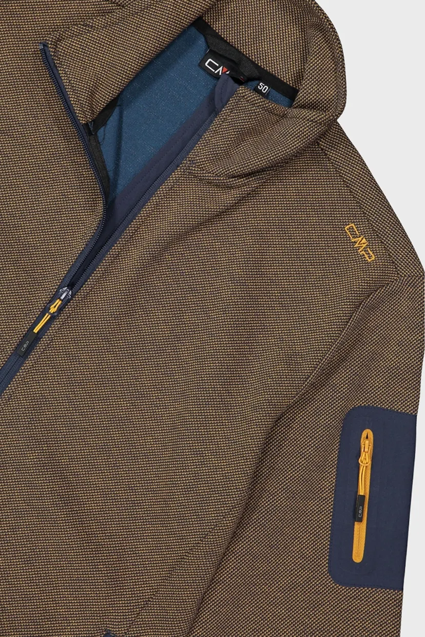 Чоловіча коричнева спортивна кофта KNIT TECH JACKET 5