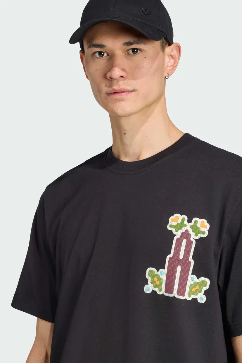 Мужская черная футболка Monogram Loose 4