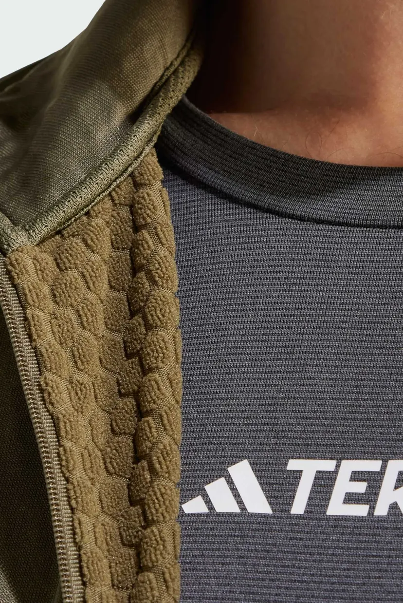 Мужская оливковая спортивная кофта Terrex Multi Light Fleece Full-Zip 4