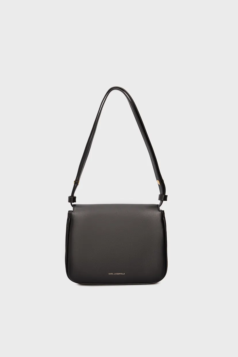 Жіноча чорна сумка K LETTERS FLAP CROSSBODY 4