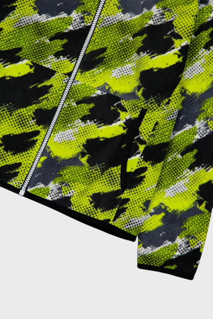 Детское салатовое худи с узором FIX HOOD ARCTIC FLEECE 6