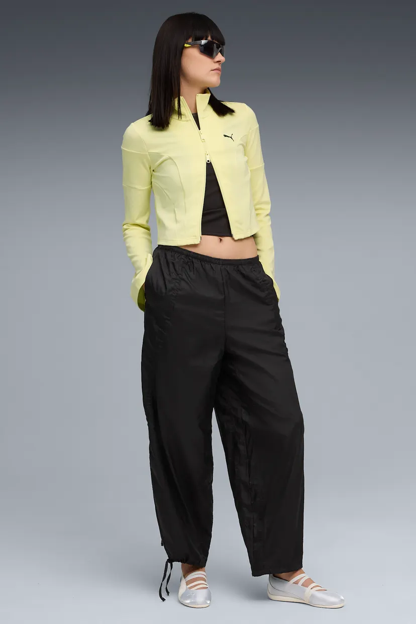 Женская желтая спортивная кофта DARE TO Slim Cropped Track Jacket Women 4