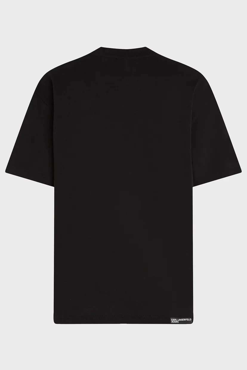 Женская черная футболка KARL TEE 6
