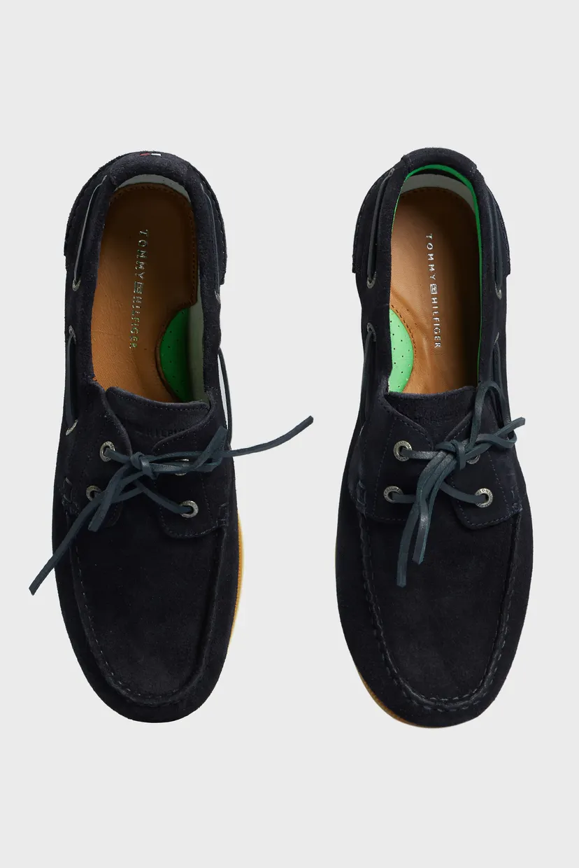 Чоловічі темно-сині замшеві топсайдери TH BOAT SHOE CORE SUEDE 4