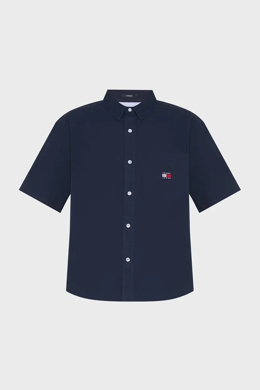 Мужская темно-синяя рубашка EASY POPLIN 6
