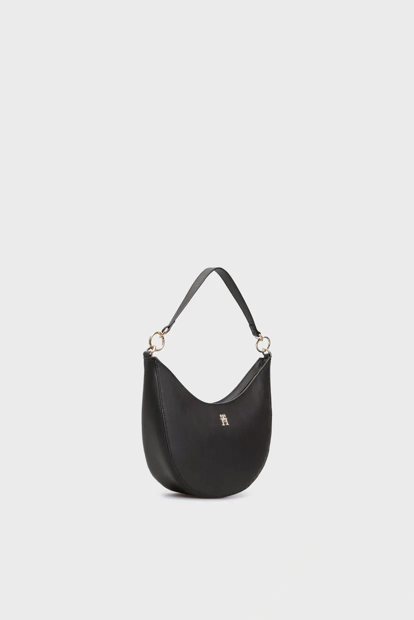 Жіноча чорна сумка TH MONOTYPE SADDLE BAG 3