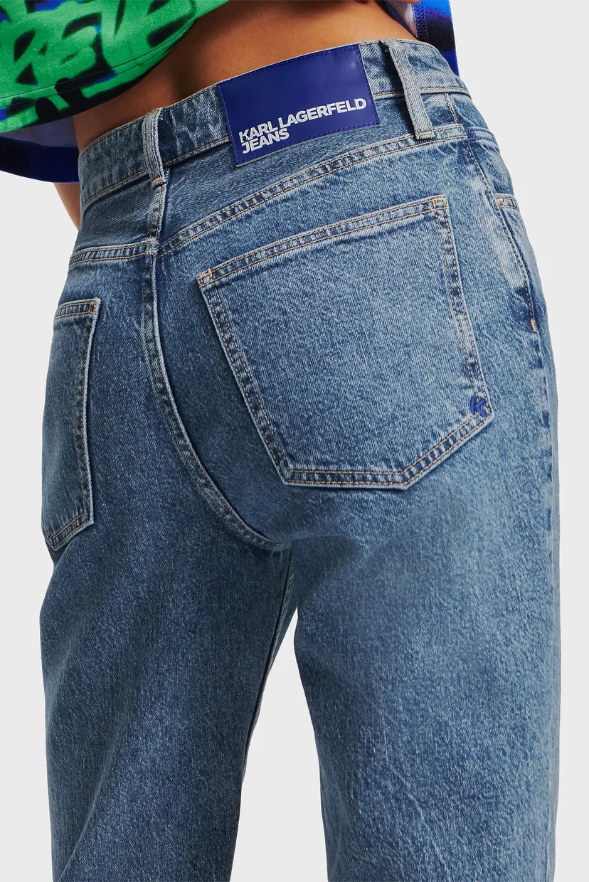 Жіночі сині джинси tapered 4