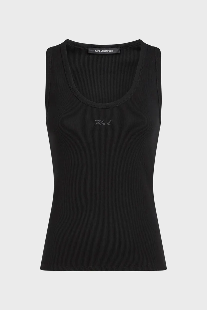 Жіноча чорна майка ESSENTIAL LOGO 5