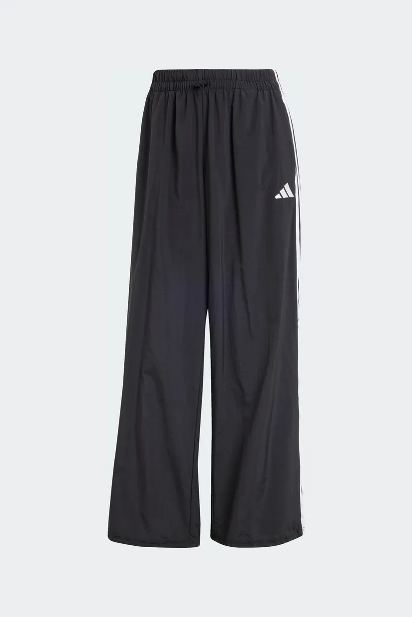 Женские черные спортивные брюки Essentials 3-Stripes Lifestyle Woven Parachute 6