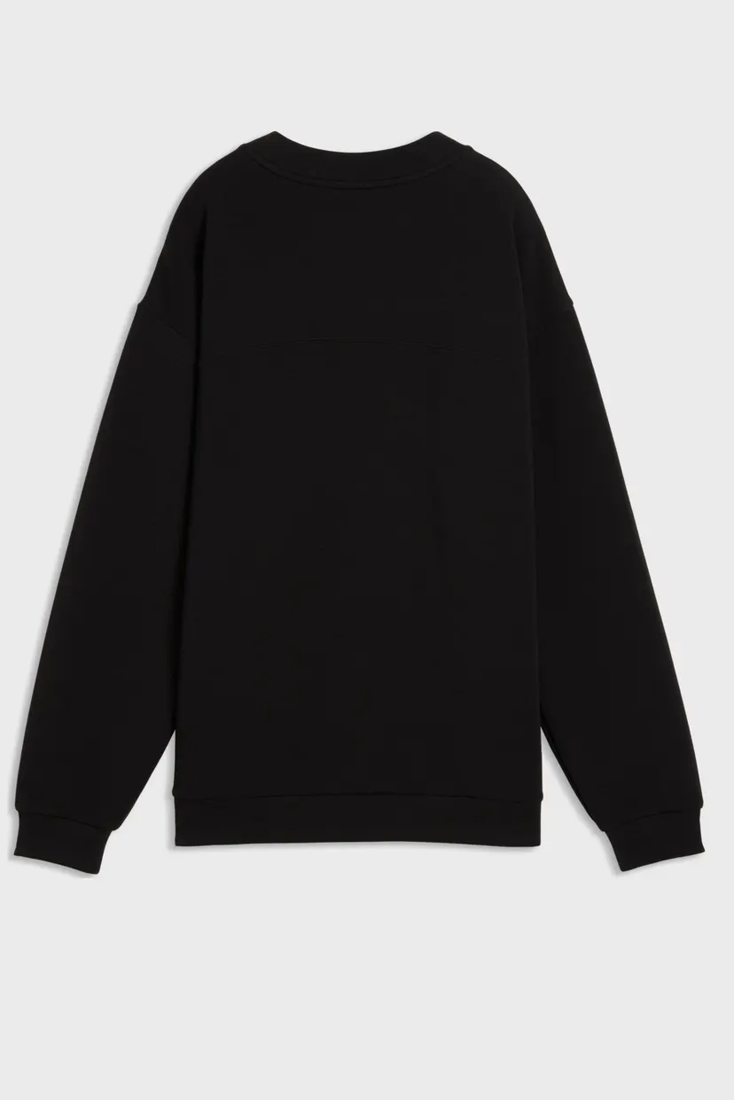 Женский черный свитшот CLOUDSPUN Relaxed Crew Neck Top Women 5