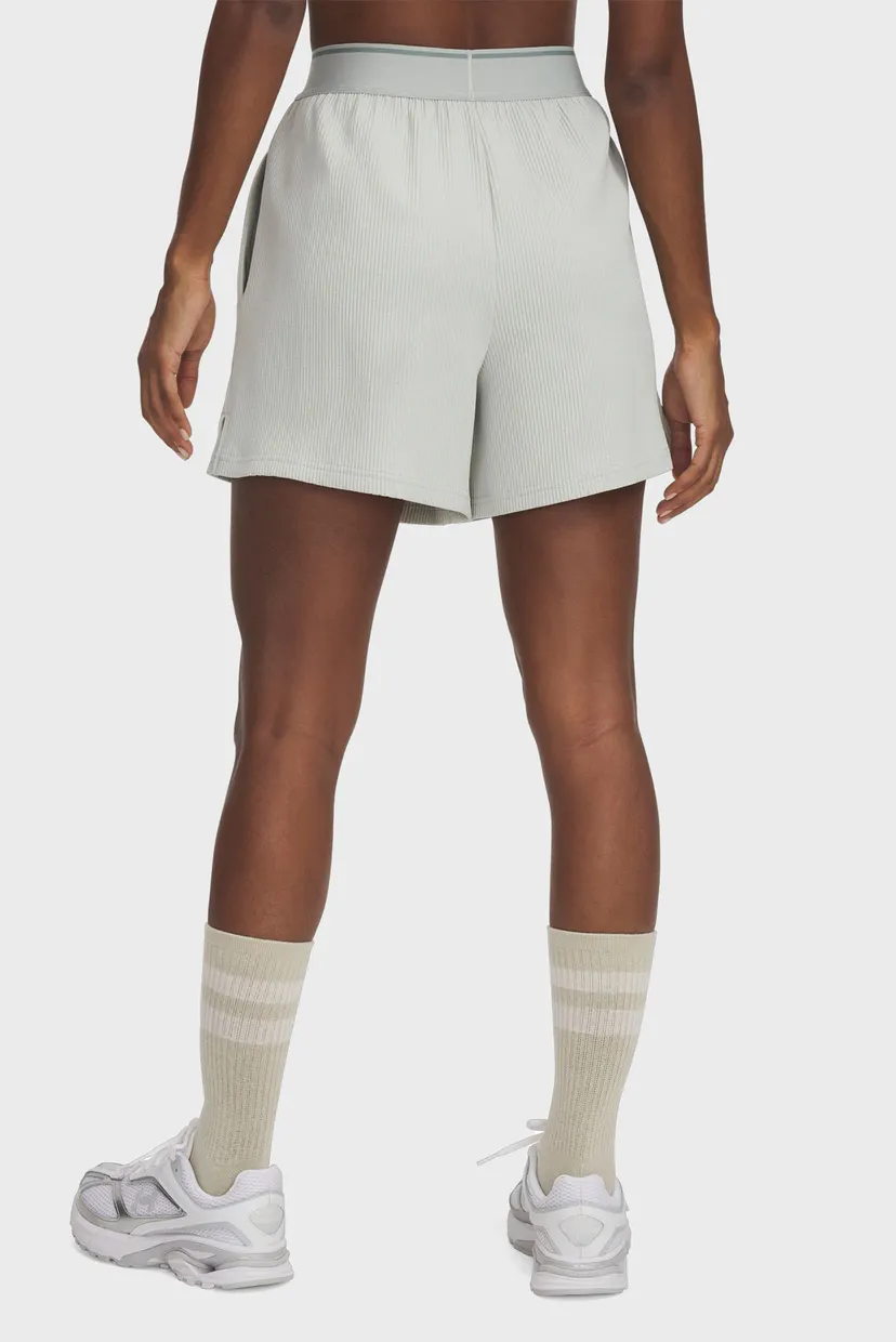 Жіночі світло-сірі шорти UA Meridian Rib Short 3