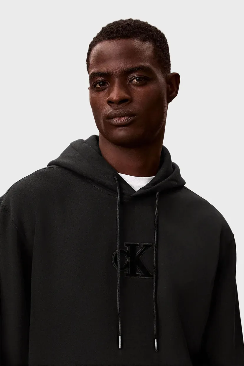 Мужское черное худи 350GSM FLEECE 5