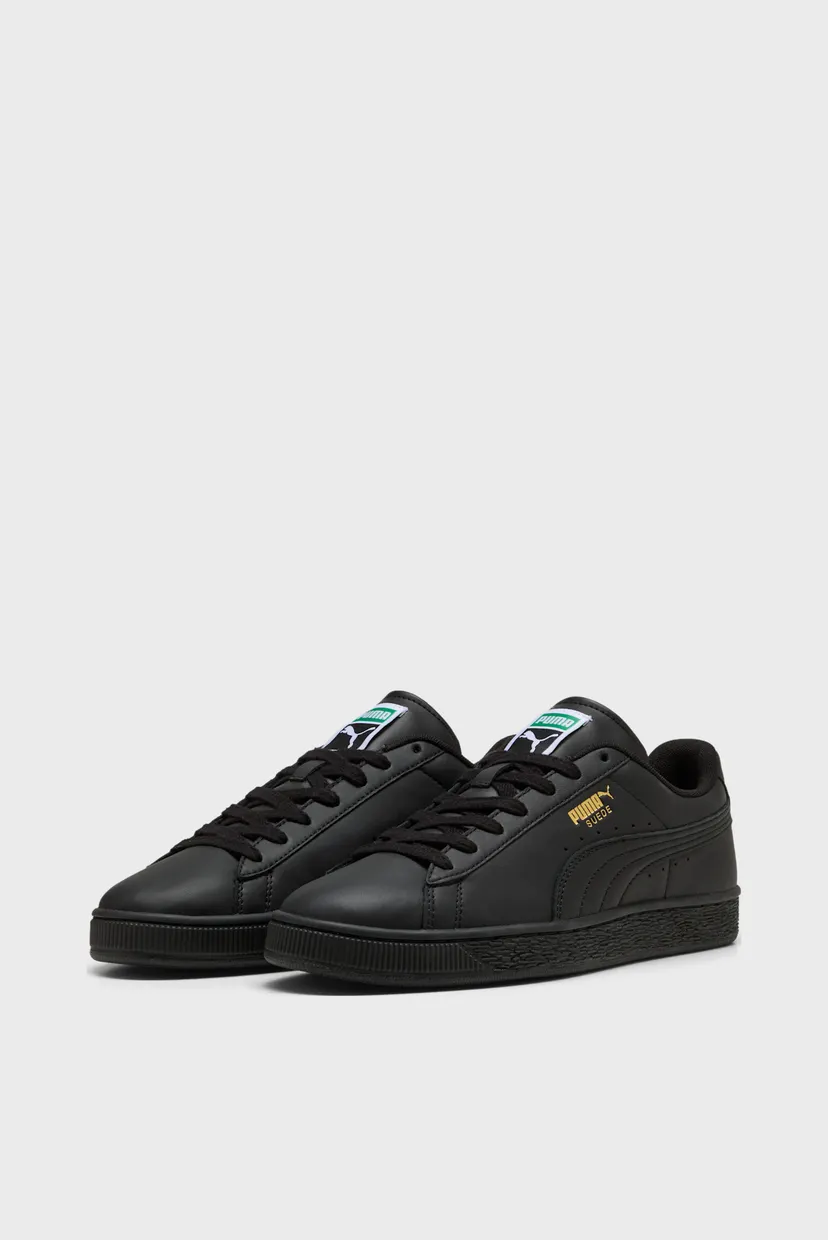 Чорні шкіряні снікерси Suede Sneakers Unisex 3