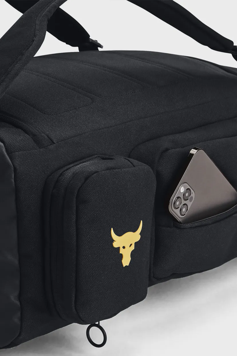 Черный рюкзак UA Project Rock Duffle BP 7