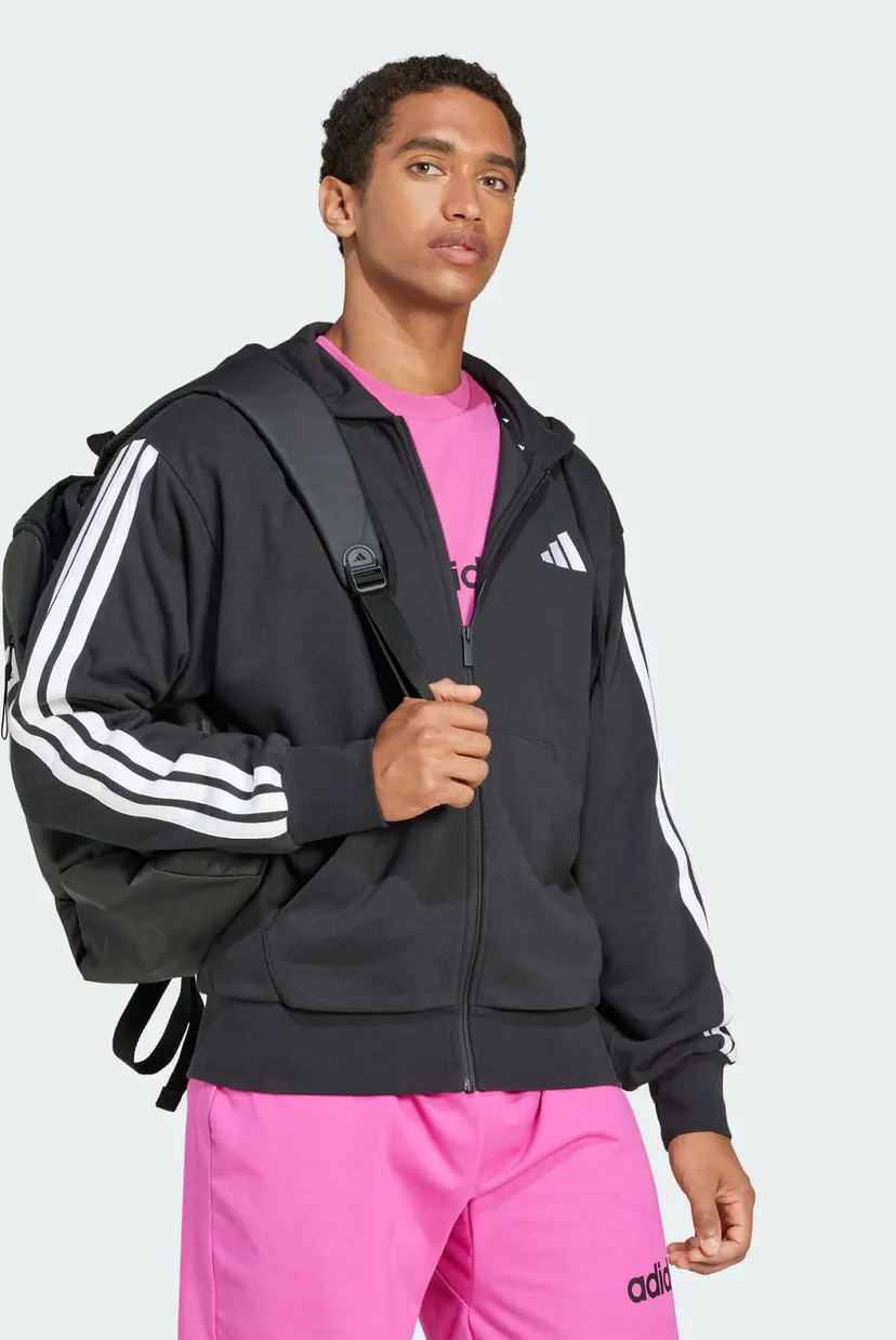 Чоловіче чорне худі
Essentials 3-Stripes French Terry 3
