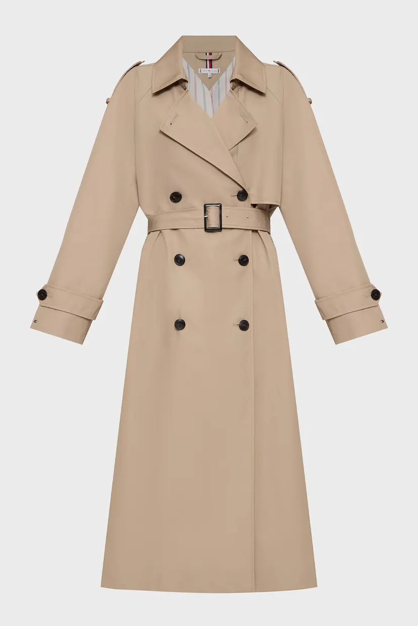 Женский бежевый тренч COTTON OVERSIZED TRENCH 6
