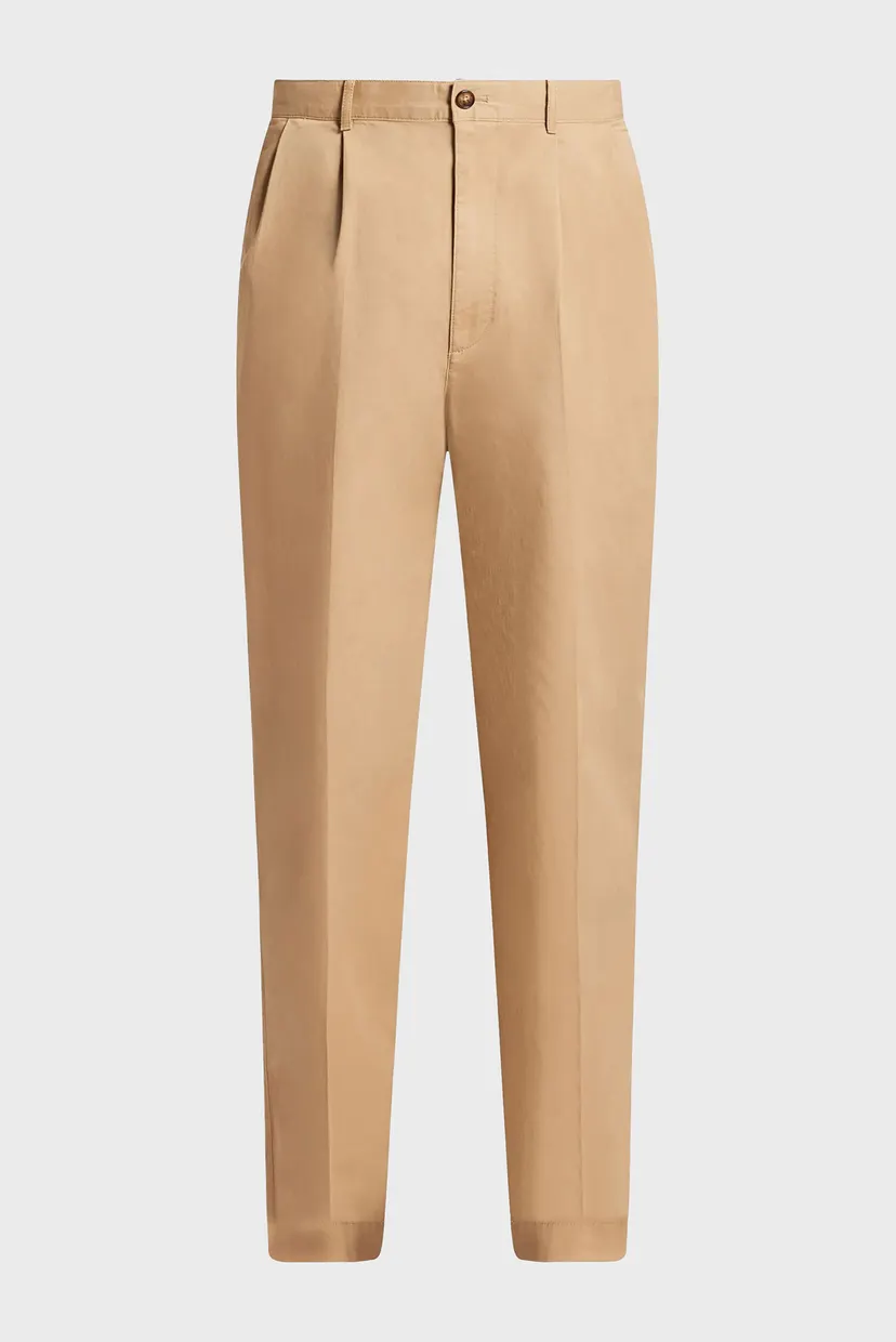 Чоловічі бежеві брюки PLEATED 4