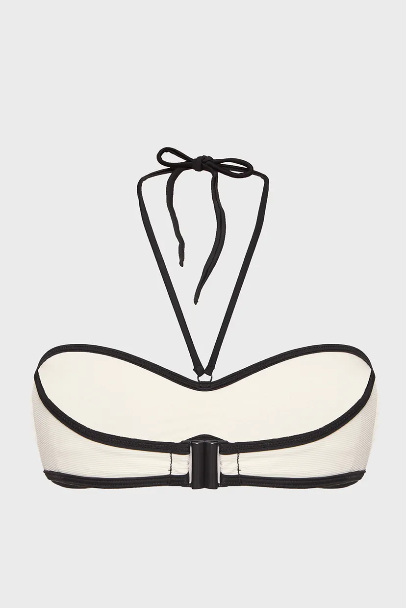 Женский белый лиф от купальника HOTEL KARL RIB HALTER BANDEAU 6