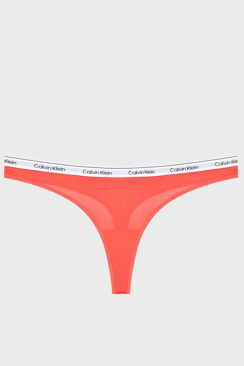 Женские коралловые трусики THONG 7